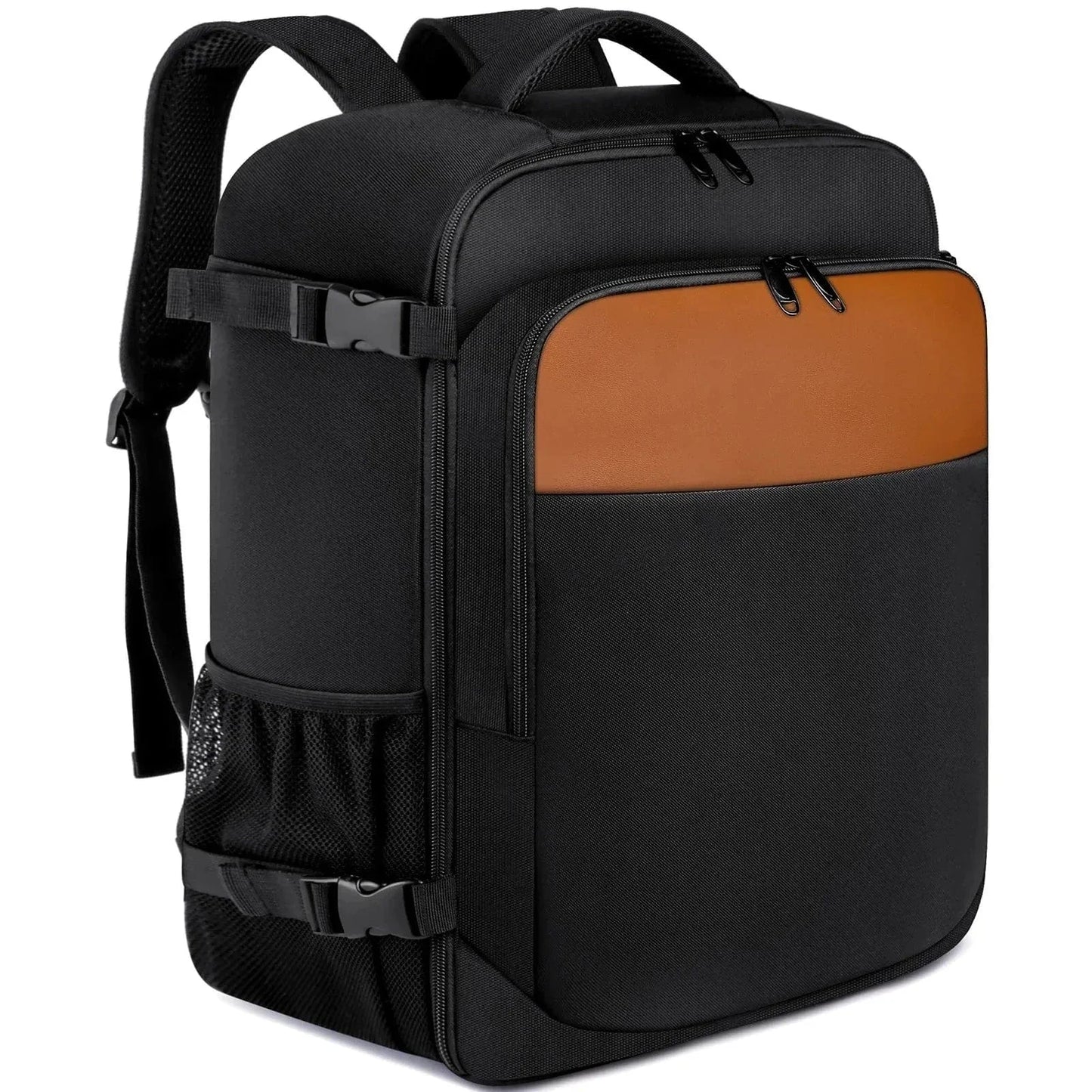 Sac à Dos Cabine Avion 40x20x25 - Taille Compacte Marron
