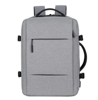 Sac à Dos Voyage Cabine Avion Extensible - USB Gris