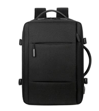 Sac à Dos Voyage Cabine Avion Extensible - USB Noir