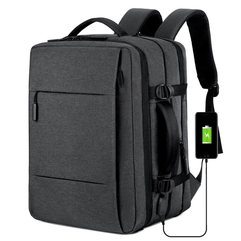 Sac à Dos Voyage Cabine Avion Extensible - USB