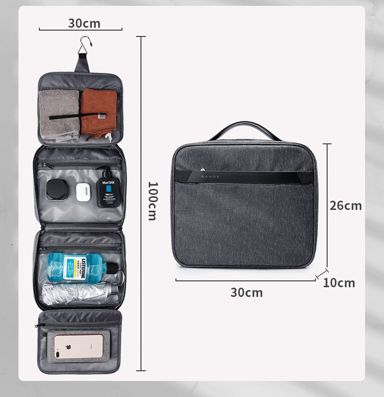 Trousse de Toilette Homme à Suspendre - Format XL